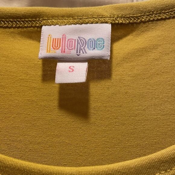 ✨LuLaRoe Solid Mustard Debbie dress, NWT. - Picture 6 of 9